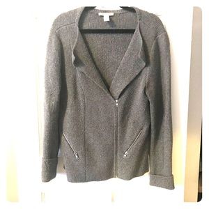Grey wool sweater/jacket